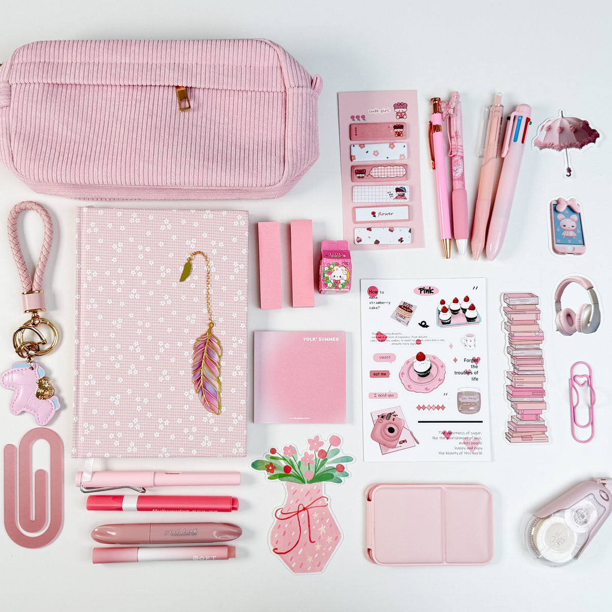 Pink Blossom 🌸 Stationery Gift Bundle / Bookish bundle