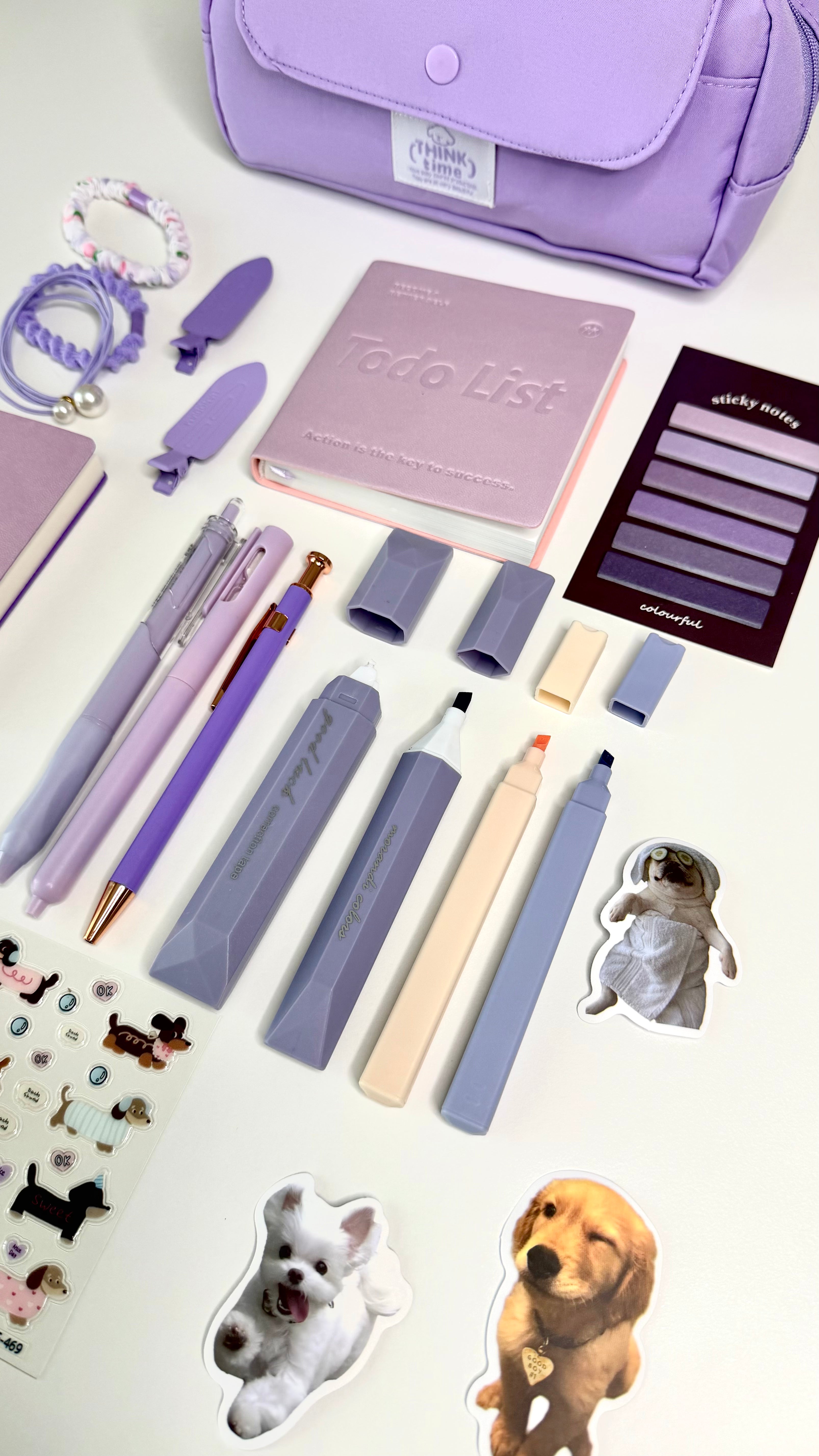 Purple Stationery Gift Bundle – Cozy Lavender Essentials