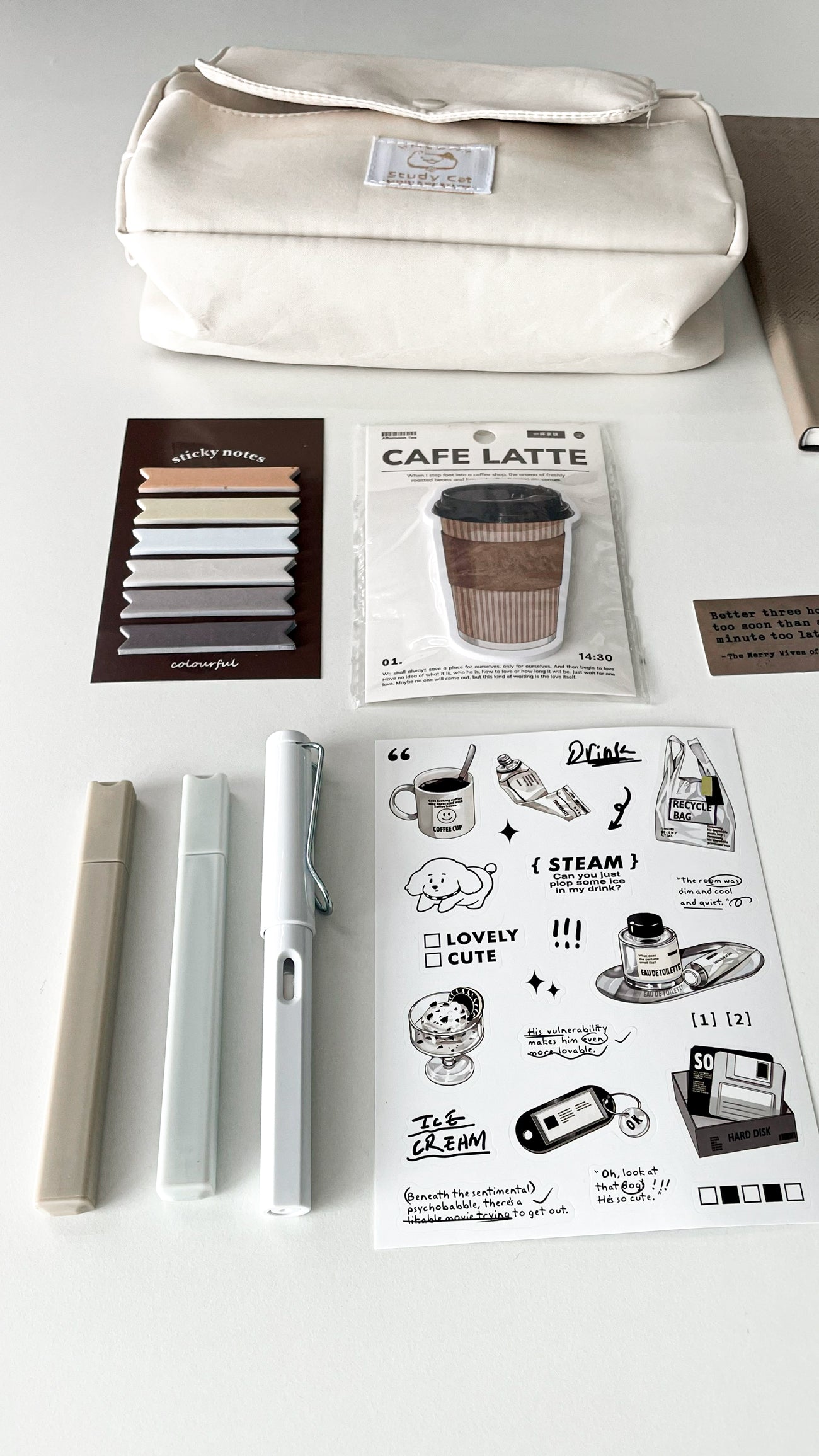 Cozy Morning Coffee Stationery Gift Bundle – Basic