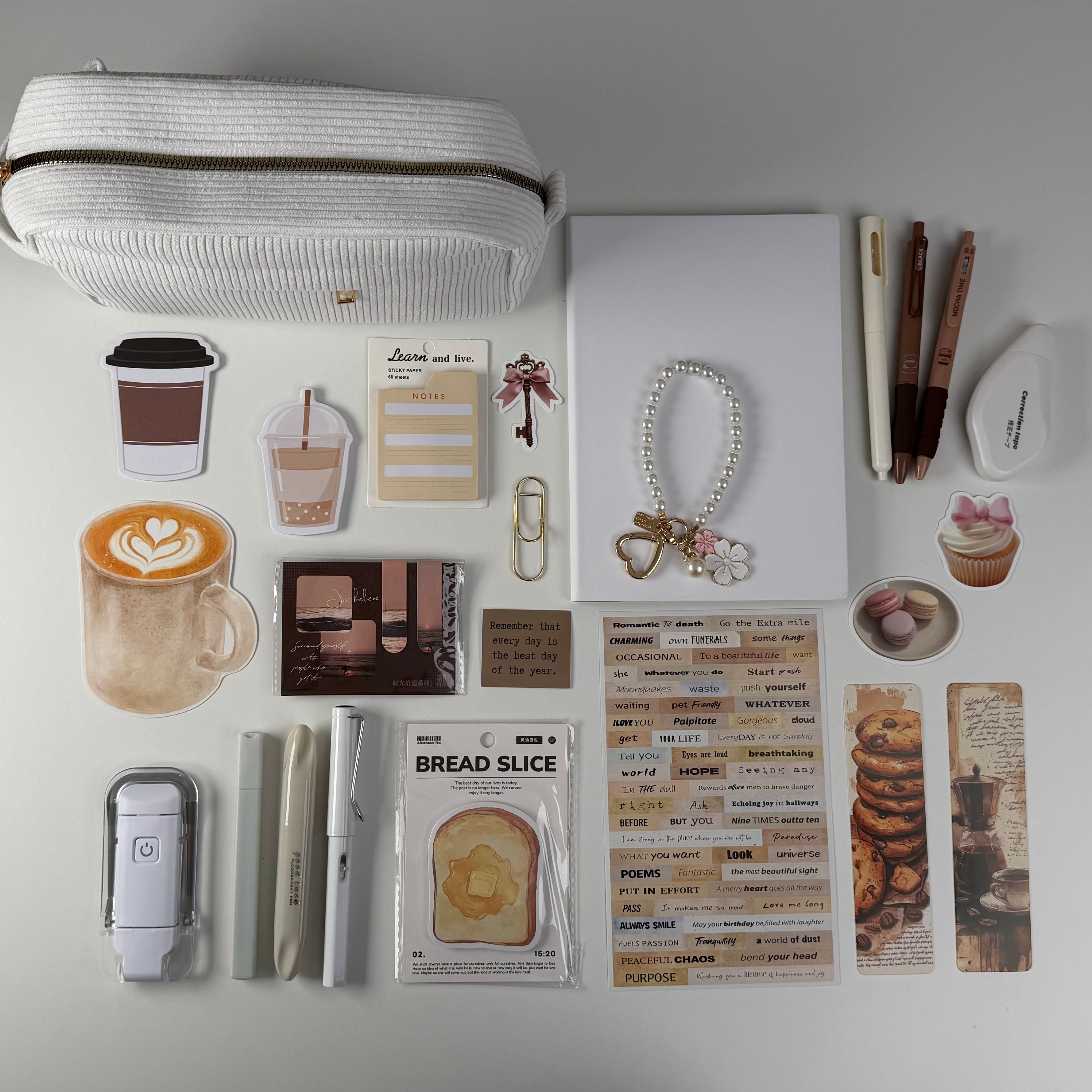 Cozy Morning Coffee Stationery Gift Bundle Premium