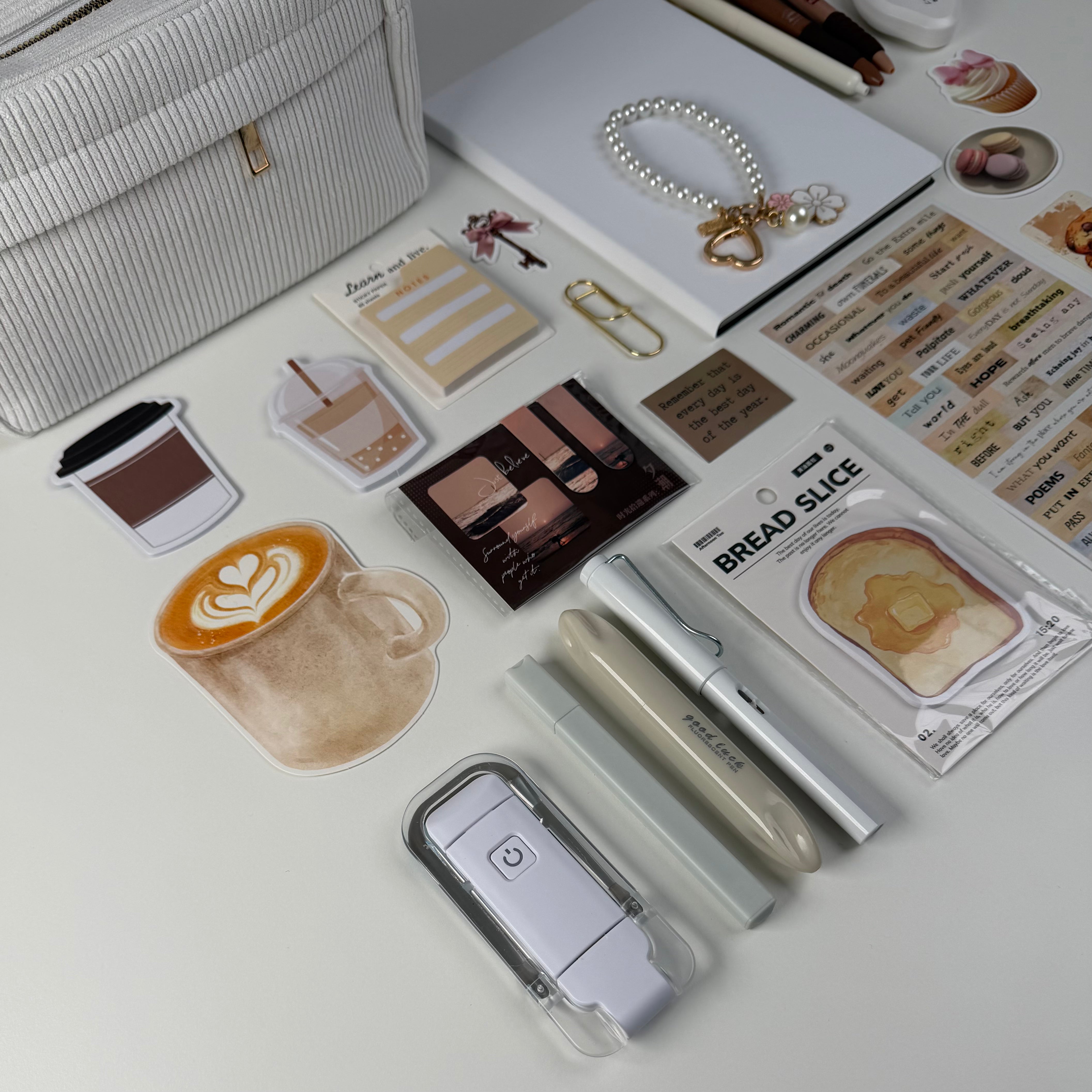 Cozy Morning Coffee Stationery Gift Bundle Premium