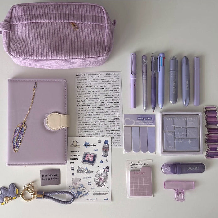 Purple Stationery Gift Bundle – Soft Lavender Escape